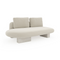 Ecru Linen Armless Bumper | Caracole Overlap | Oroa.com