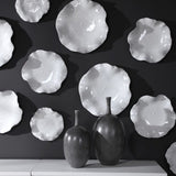 Ceramic Flowers Indoor/Outdoor Wall Decor Set (3) | Uttermost Abella