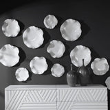 Ceramic Flowers Indoor/Outdoor Wall Decor Set (3) | Uttermost Abella