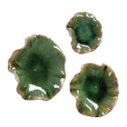 Ceramic Flowers Indoor/Outdoor Wall Decor Set (3) | Uttermost Abella