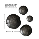 Metal Bowl Indoor/Outdoor Wall Decor Set (4) | Uttermost Lucky Coins