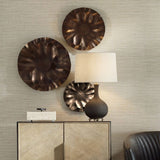 Aluminum Discs Indoor/Outdoor Wall Decor Set (3) | Uttermost Peonia