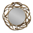 Modern European furniture - Bronze Framed Round Mirror - www.oroa.com