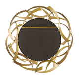 Modern European furniture - Bronze Framed Round Mirror - www.oroa.com