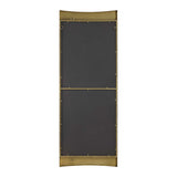 Modern European furniture - Curved Travertine Wall Mirror - www.oroa.com