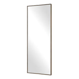 Modern European furniture - Antique Bronze Rectangular Mirror - www.oroa.com