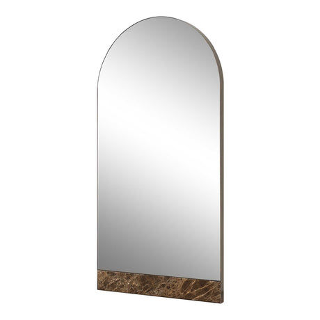 Modern European furniture - Marble Slab Arched Mirror - www.oroa.com