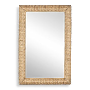 Modern European furniture - Rectangular Seagrass Mirror - www.oroa.com