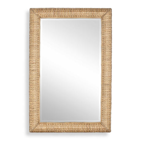 Modern European furniture - Rectangular Seagrass Mirror - www.oroa.com