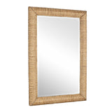 Modern European furniture - Rectangular Seagrass Mirror - www.oroa.com