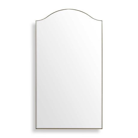 Modern European furniture - Brushed Brass Mirror - www.oroa.com