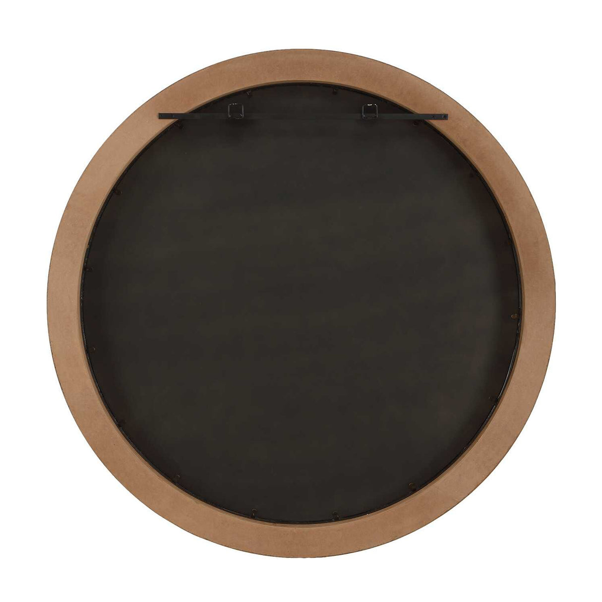 Modern European furniture - Burl Veneer Round Mirror - www.oroa.com