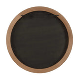Modern European furniture - Burl Veneer Round Mirror - www.oroa.com