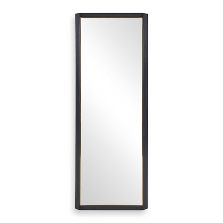 Modern European furniture - Black Wooden Tall Mirror - www.oroa.com