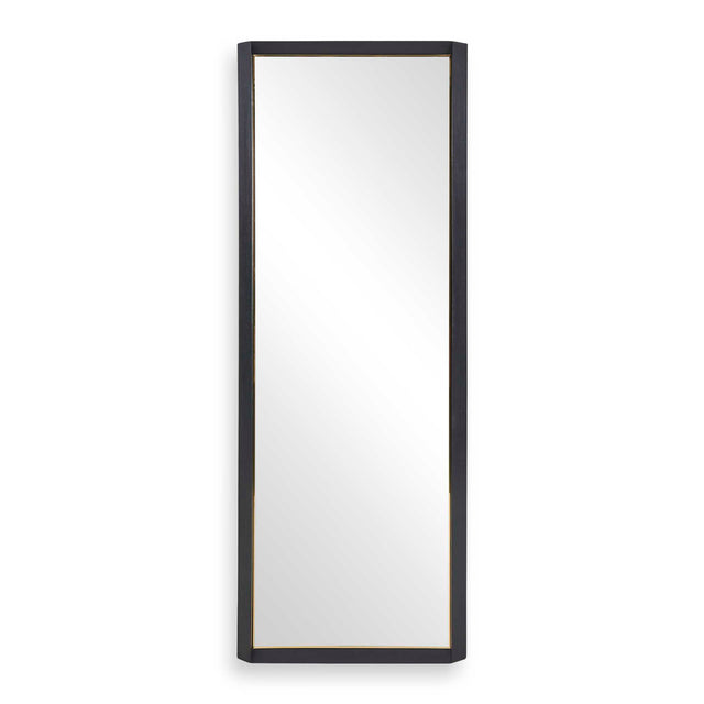 Modern European furniture - Black Wooden Tall Mirror - www.oroa.com