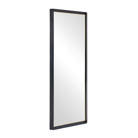 Modern European furniture - Black Wooden Tall Mirror - www.oroa.com