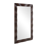 Modern European furniture - Wavy Wood Framed Mirror - www.oroa.com