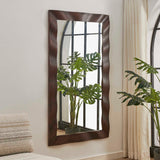 Modern European furniture - Wavy Wood Framed Mirror - www.oroa.com