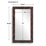Modern European furniture - Wavy Wood Framed Mirror - www.oroa.com