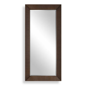 Modern European furniture - Natural Walnut Veneer Tall Mirror - www.oroa.com