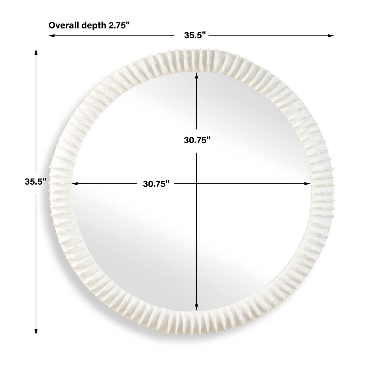 Modern European furniture - Arched Seagrass Mirror - www.oroa.com