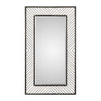 Modern European furniture - Bronze Chevron Mirror - www.oroa.com