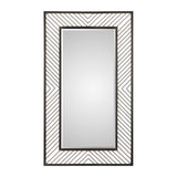 Modern European furniture - Bronze Chevron Mirror - www.oroa.com