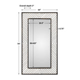 Modern European furniture - Bronze Chevron Mirror - www.oroa.com