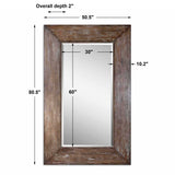 Modern European furniture - Distressed Beveled Mirror - www.oroa.com