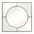 Modern European furniture - Gold Square Mirror - www.oroa.com