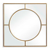Modern European furniture - Gold Square Mirror - www.oroa.com