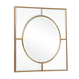 Modern European furniture - Gold Square Mirror - www.oroa.com