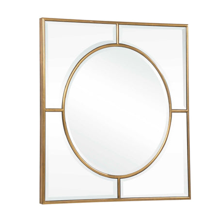 Modern European furniture - Gold Square Mirror - www.oroa.com