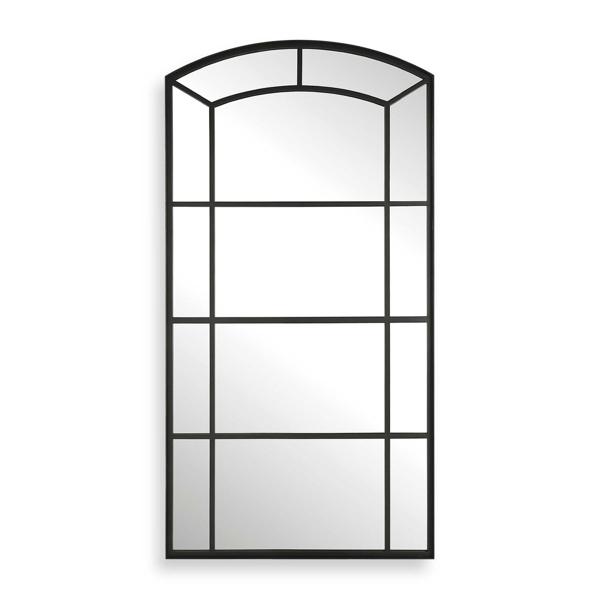 Modern European furniture - Black Iron Arched Mirror - www.oroa.com
