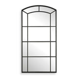 Modern European furniture - Black Iron Arched Mirror - www.oroa.com
