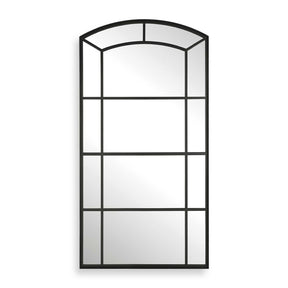 Modern European furniture - Black Iron Arched Mirror - www.oroa.com