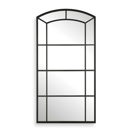 Modern European furniture - Black Iron Arched Mirror - www.oroa.com