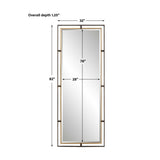 Modern European furniture - Antique Gold Tall Mirror - www.oroa.com
