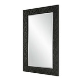 Modern European furniture - Black Framed Bevel Mirror - www.oroa.com