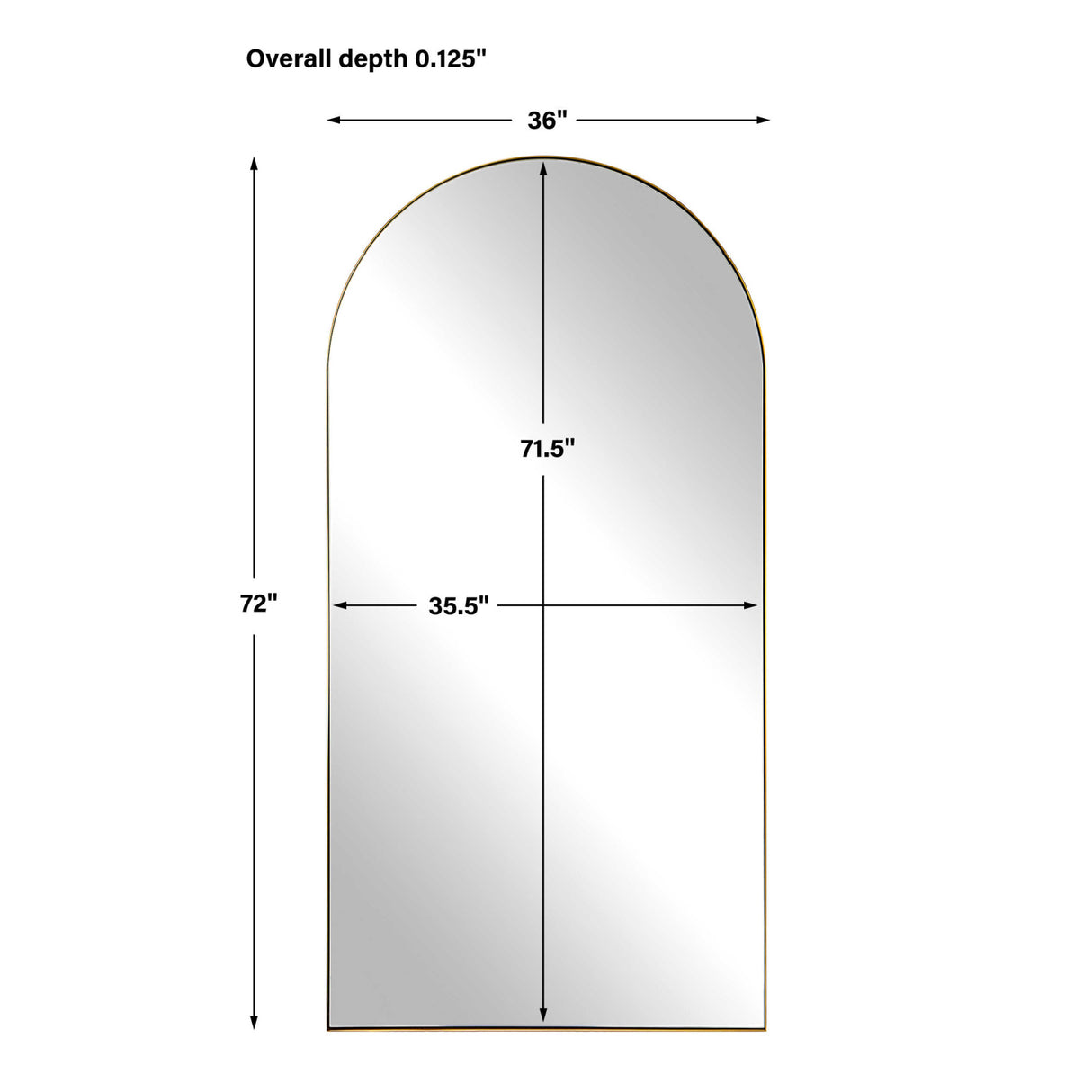 Modern European furniture - Stainless Steel Arched Mirror - www.oroa.com