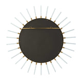 Modern European furniture - Gold Sunburst Round Mirror - www.oroa.com