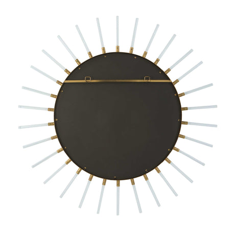 Modern European furniture - Gold Sunburst Round Mirror - www.oroa.com