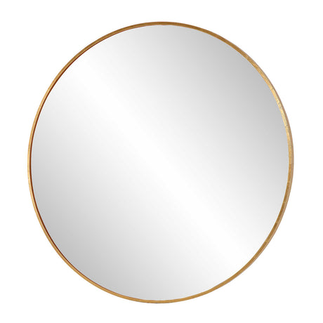 Modern European furniture - Antique Gold Round Mirror - www.oroa.com
