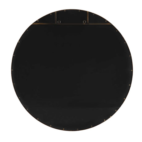 Modern European furniture - Antique Gold Round Mirror - www.oroa.com