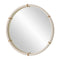 Modern European furniture - White Shagreen Leather Mirror - www.oroa.com
