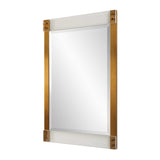 Modern European furniture - Brass Side Modern Mirror - www.oroa.com
