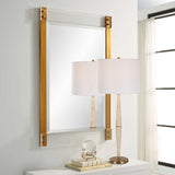 Modern European furniture - Brass Side Modern Mirror - www.oroa.com