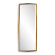 Modern European furniture - Gold Wooden Faceted Mirror - www.oroa.com
