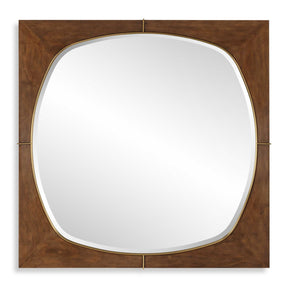 
Modern European furniture - Solid Pine Wood Square Mirror - www.oroa.com