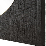 Modern European furniture - Black Textured Square Mirror - www.oroa.com